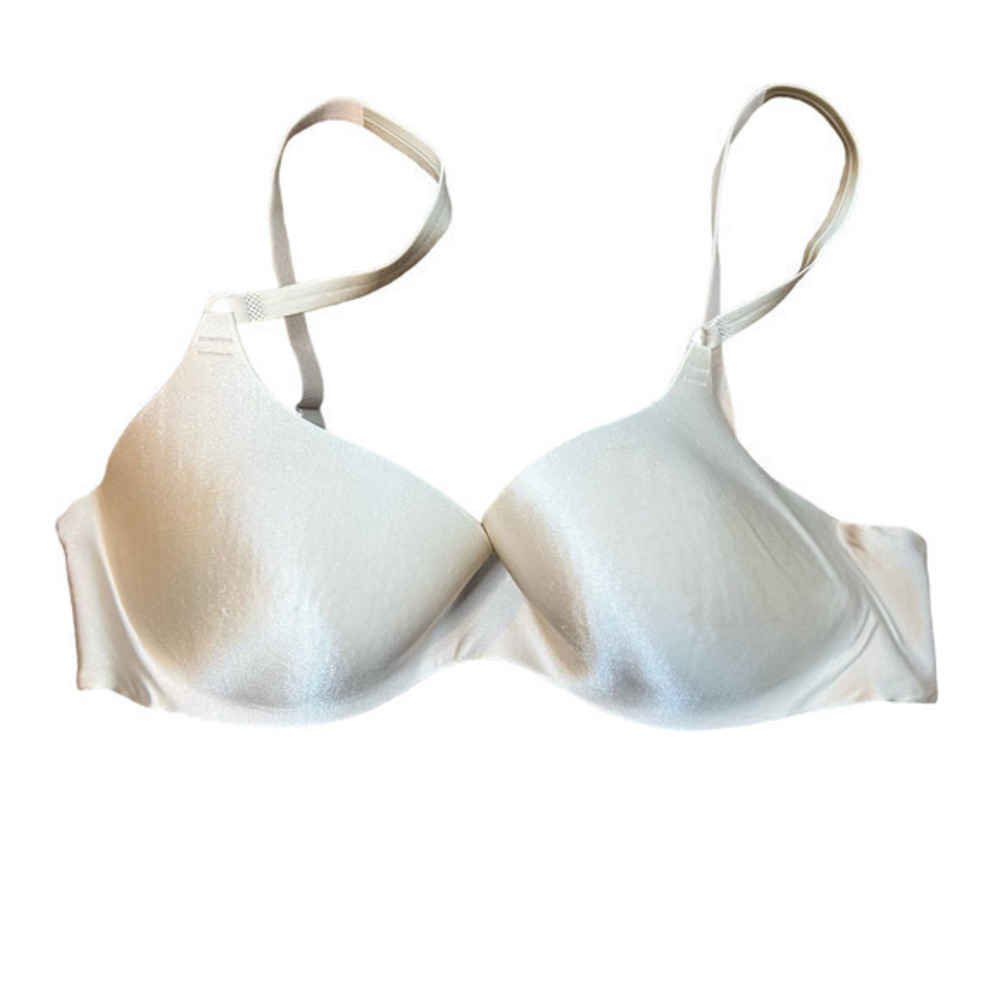 Body by Victoria nude beige bra underwire adjustable molded cups size 36C